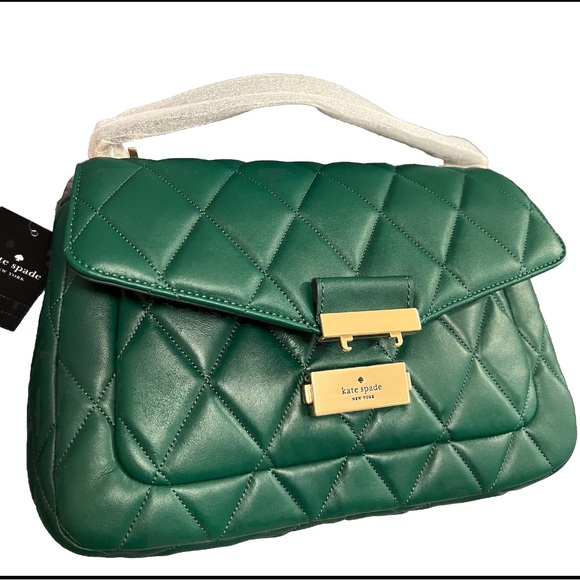 NWT KATE SPADE New York Quilted Emerald - Picture 1 of 9
